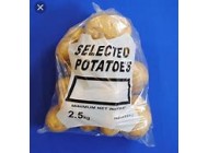 Printed "Potato" Bags - Clear